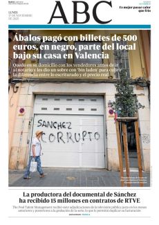 ÁBALOS PAGÓ CON BILLETES DE 500 EUROS, EN NEGRO, PARTE DEL LOCAL BAJO SU CASA EN VALENCIA