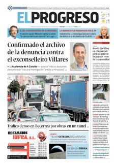 TRÁFICO DENSO EN BECERREÁ POR OBRAS EN UN TÚNEL