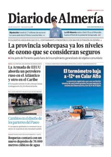 LA PROVINCIA SOBREPASA YA LOS NIVELES DE OZONO QUE SE CONSIDERAN SEGUROS 7 VARIAS CARRETERAS SUFRIERON CORTES POR LA NIEVE Y DESPRENDIMIENTOS EL TERMÓMETRO BAJA A -12º EN CALAR ALTO